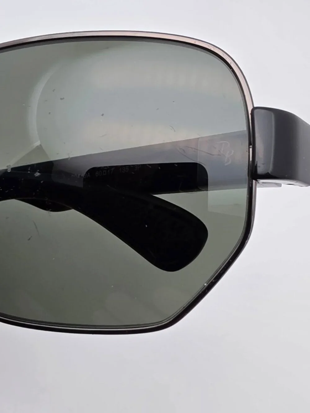 Ray-Ban RB3672 004/9A Gunmetal Frame Polarized G-15 Lens Aviator Sunglasses 60mm